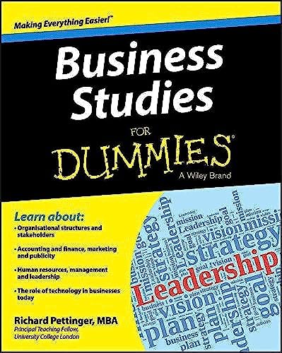 Business Studies for Dummies von For Dummies