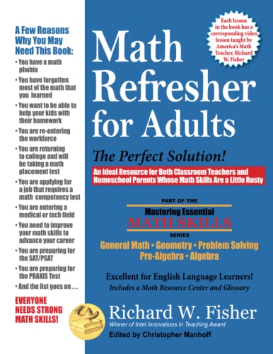 Math Refresher for Adults: The Perfect Solution (Mastering Essential Math Skills) von Math Essentials