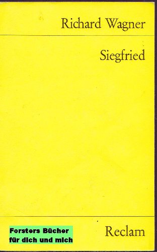 Siegfried Siegfried von Verlag Philipp Reclam jun. Leipzig,