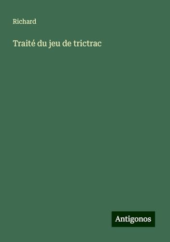 Traité du jeu de trictrac