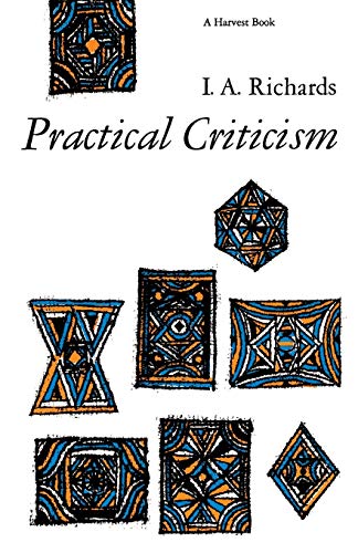 Practical Criticism: A Study Of Literary Judgment von Harper Perennial