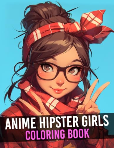 Anime Hipster Girls Coloring Book: Embrace Urban Chic with Stylish Hip Fashion Coloring Pages with Beautiful Manga Illustrations for Teens and Adults Creativity and Enjoyment von Independently published