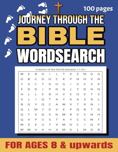 Journey through the Bible Wordsearch: Stories and Scripture References From Genesis to Revelation von Independently published