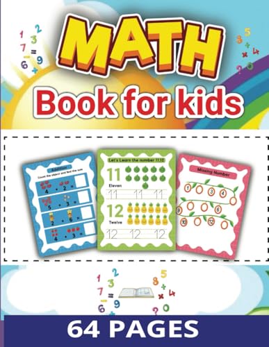MATH BOOK FOR KIDS: Teaches pen skills, number recognition etc through games and rewarding challenges - from ages 3-6 von Independently published