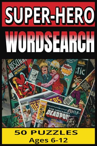 Super-Hero Word Search for Children: Your favorite comic super-heroes wordsearch for entertainment and screen free entertainment - great for travel and gifts (pocket sized) von Independently published