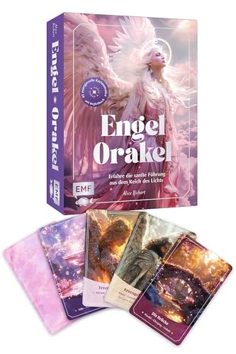 Orakel-Karten-Set: Engel-Orakel | Erfahre die sanfte Führung aus dem Reich des Lichts und erhelle dein Herz: 45 lichtvolle Botschaften mit Begleitbuch: Himmlische Antworten auf deine Lebensfragen von Edition Michael Fischer / EMF Verlag