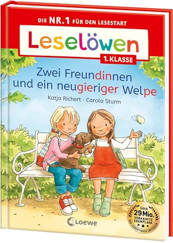 Leselöwen 1. Klasse - Zwei Freundinnen und ein neugieriger Welpe: Die Nr. 1 für den Lesestart - Mit Leselernschrift ABeZeh - Erstlesebuch für Kinder ab 6 Jahren Leselöwen 1. Klasse - Zwei Freundinnen und ein neugieriger Welpe: Die Nr. 1 für den Lesestart - Mit Leselernschrift ABeZeh - Erstlesebuch für Kinder ab 6 Jahren