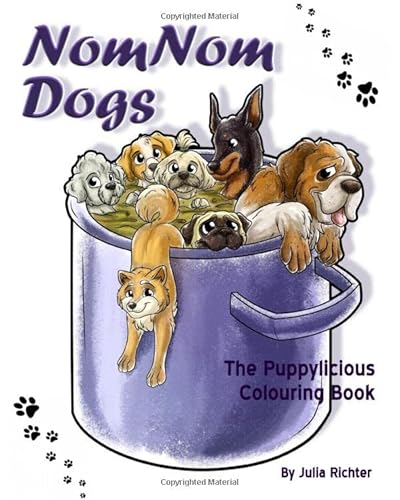 NomNom Dogs: The Puppylicious Colouring Book