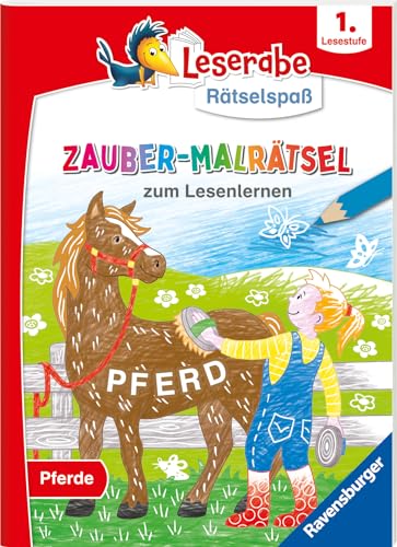 Leserabe Rätselspaß Zauber-Malrätsel zum Lesenlernen: Pferde (1. Lesestufe) von Ravensburger Verlag GmbH