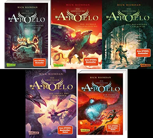 Abenteuer des Apollo Band 1-5 von Rick Riordan plus 1 exklusives Postkartenset Abenteuer des Apollo Band 1-5 von Rick Riordan plus 1 exklusives Postkartenset