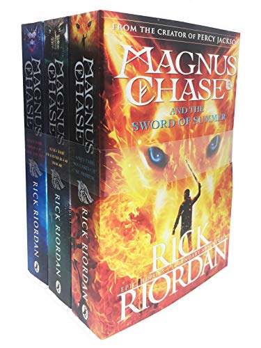 Rick riordan magnus chase collection 3 books set (magnus chase and the hammer of thor, sword of summer, ship of the dead [hardcover])