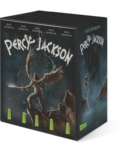 Percy Jackson Band 1-5 im Schuber + 1 exklusives Postkartenset Percy Jackson Band 1-5 im Schuber + 1 exklusives Postkartenset