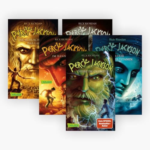 Percy Jackson Band 1-5 im Taschenbuchformat + 1 exklusives Postkartenset Percy Jackson Band 1-5 im Taschenbuchformat + 1 exklusives Postkartenset