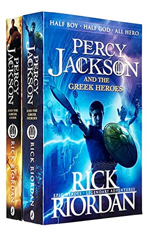 Percy Jackson Greek Myths Collection 2 Books Set By Rick Riordan (Percy Jackson and the Greek Gods, Percy Jackson and the Greek Heroes)