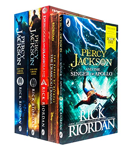 Rick Riordan Collection 5 Books Set - Percy Jackson and The Greek Heroes, The Greek Gods, The Demigod Diaries, Demigods and Magicians, Singer of Apollo WBD 2019 Rick Riordan Collection 5 Books Set - Percy Jackson and The Greek Heroes, The Greek Gods, The Demigod Diaries, Demigods and Magicians, Singer of Apollo WBD 2019