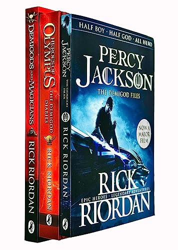 Rick Riordan Demigods 3 Books Collection Set (The Demigod Diaries [Hardcover], Percy Jackson: The Demigod Files & Demigods and Magicians)