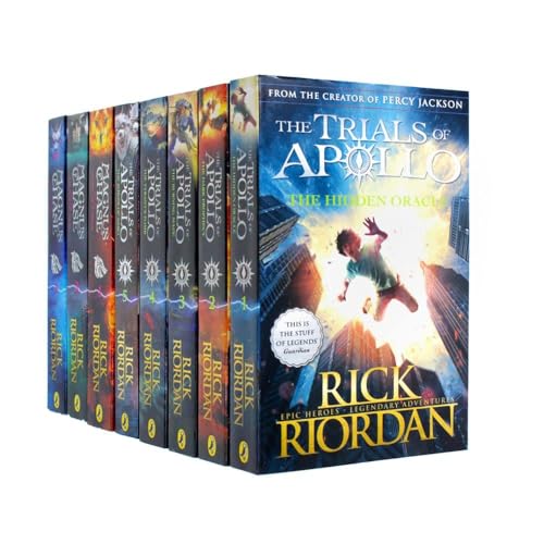 Rick Riordan Trials of Apollo & Magnus Chase Series 8 Book Set Collection Rick Riordan Trials of Apollo & Magnus Chase Series 8 Book Set Collection