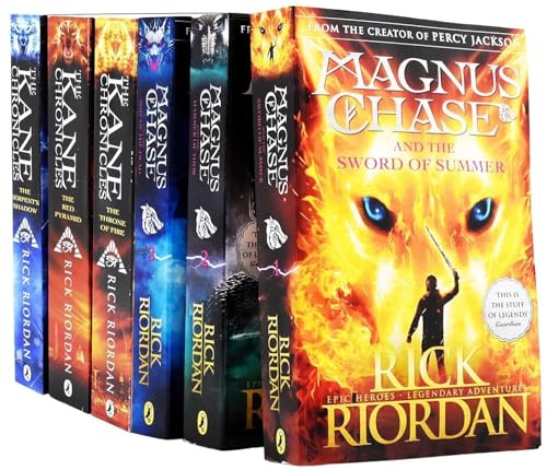 The Kane Chronicles & Magnus Chase Series 6 Books Collection By Rick Riordan (Throne of Fire, The Red Pyramid, The Serpent's Shadow, Magnus Chase and the Sword of Summer & 2 More…)