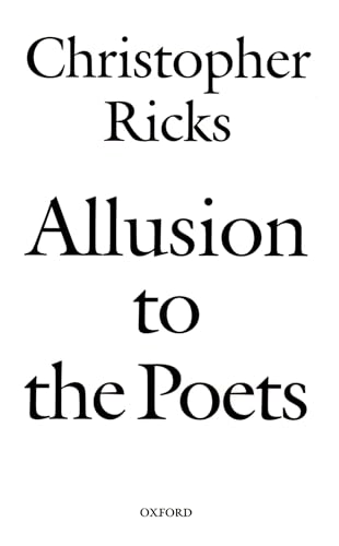Allusion to the Poets von Oxford University Press