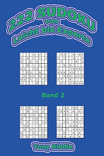 222 Sudoku: von leicht bis Experte (Band 2, Band 2)