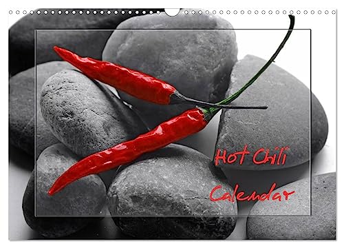 Hot Chili Calendar Great Britain Edition (Wall Calendar 2025 DIN A3 landscape), CALVENDO 12 Month Wall Calendar: Red chillies are always an eye-catcher, a wonderful food calendar