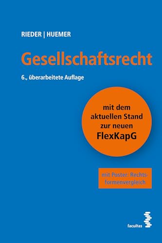 Gesellschaftsrecht: mit Poster: Rechtsformenvergleich