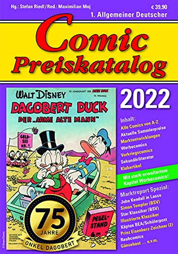 Comic Preiskatalog 2022 HC von Riedl Verlag