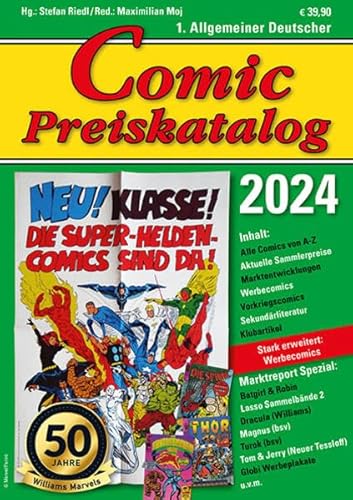 Comic Preiskatalog 2024 SC von Riedl, Stefan