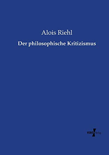 Der philosophische Kritizismus von Vero Verlag