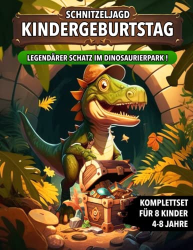 Schnitzeljagd Kindergeburtstag - Legendärer Schatz im Dinosaurierpark: Schatzsuche mit Dinosaurier von 4 bis zu 8 Jahre Kinder - Komplettset mit ... Einladungen, Urkunden und vieles mehr! Schnitzeljagd Kindergeburtstag - Legendärer Schatz im Dinosaurierpark: Schatzsuche mit Dinosaurier von 4 bis zu 8 Jahre Kinder - Komplettset mit ... Einladungen, Urkunden und vieles mehr!
