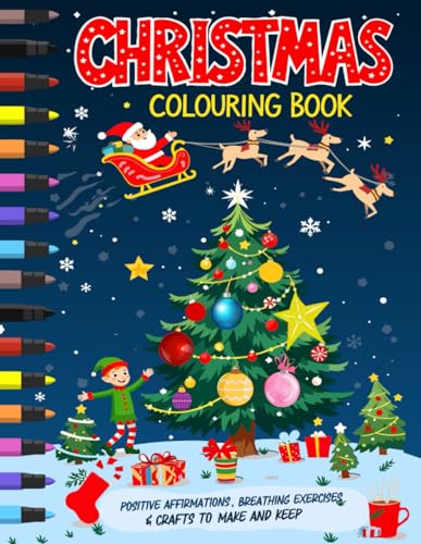 Christmas Colouring Book with Positive Affirmations von Independently published