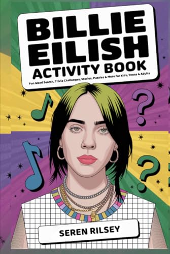 Billie Eilish Activity Book: Fun Word Search, Trivia Challenges, Stories, Puzzles & More for Kids, Teens & Adults (Ages 8-10, 10-12, 12-14) – Ultimate Gift for Billie Fans! von Grapevine