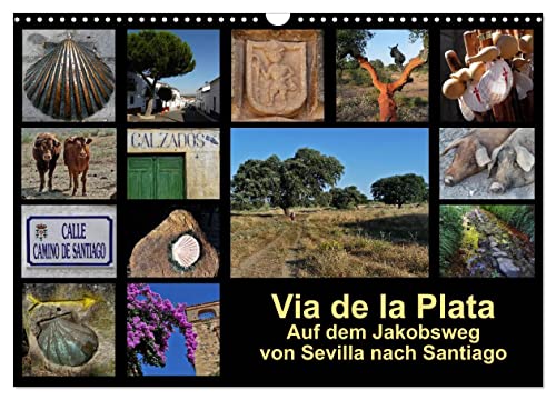 Via de la Plata - auf dem Jakobsweg von Sevilla nach Santiago (Wandkalender 2025 DIN A3 quer), CALVENDO Monatskalender von CALVENDO