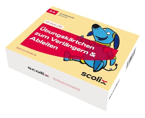 Übungskärtchen zum Verlängern und Ableiten: 128 Wortkarten passend zur 2. und 3. FRESCH-Strategie (2. bis 4. Klasse) von Scolix