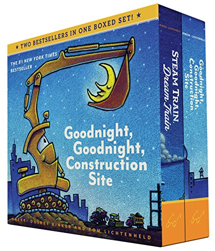 Goodnight, Goodnight, Construction Site and Steam Train, Dream Train Board Books Boxed Set: (Board Books for Babies, Preschool Books, Picture Books for Toddlers): 1