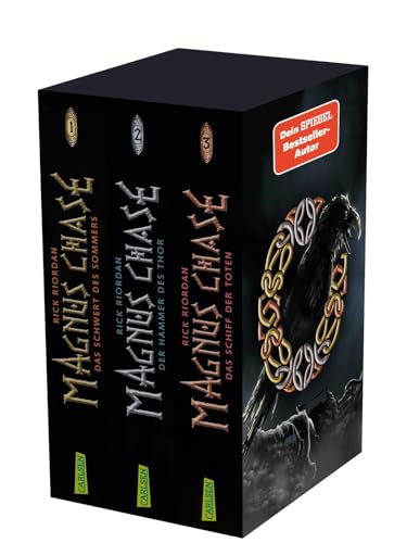 Magnus Chase: Taschenbuchschuber: Band 1-3 der lustigen Fantasy-Buchreihe ab 12 Jahren über nordische Mythen und einen (fast) normalen Typen von Carlsen