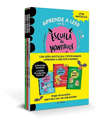 Aprender a leer en la Escuela de Monstruos - Pack con los libros 1, 2 y 3: En letra MAYÚSCULA (libros para niños a partir de 5 años) (Montena) von MONTENA
