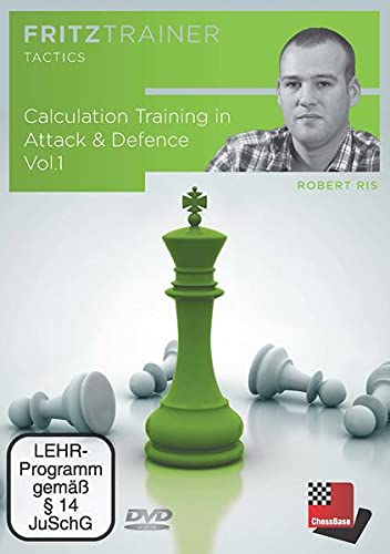 Calculation Training in Attack & Defence Vol.1: Fritztrainer - interaktives Video-Schachtraining von Chess-Base