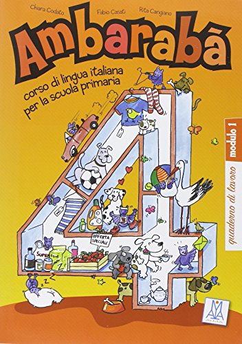 Ambarabà 4: corso di lingua italiana per la scuola primaria / quaderno di lavoro – 3 Übungshefte von Hueber Verlag