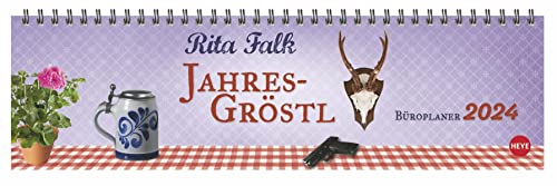 Rita Falk Wochenquerplaner 2024. Der Tischkalender fürs Büro komplett mit Eberhofer-Charme. Jede Woche ein neues Zitat aus den Eberhofer-Krimis in einem praktischen Kalender für den Schreibtisch! von Heye