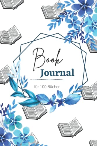 Book Journal: für 100 Bücher in schwarz-weiß