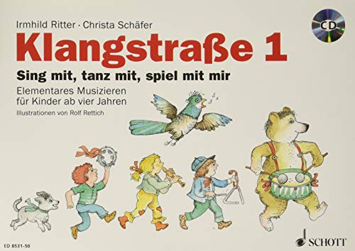 Klangstraße 1 - Kinderheft: mit CD, mit Elterninformationen, Anwesenheitsheft und Arbeitsblättern