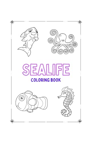 Children`s Sea Life Coloring Book von Independently published