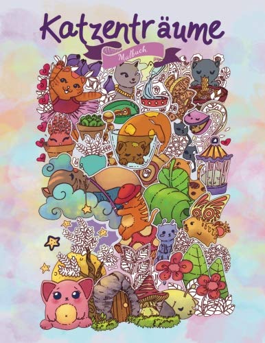 Katzenträume - Malbuch: Ein süßes Malbuch für alle Katzenliebhaber (Geschenke für Erwachsene, Kinder Mädchen, Frauen)