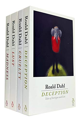 Roald Dahl 4 Books Collection Set (Deception, Madness, Cruelty, Lust)