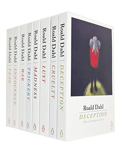 Roald dahl collection 8 books set (trickery, war, fear, innocence, deception, madness, cruelty, lust)