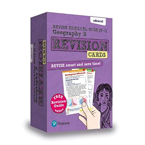 Revise Edexcel GCSE (9-1) Geography B Revision Cards: with free online Revision Guides (Pearson Revise) von Pearson Education