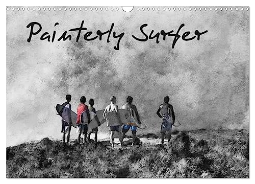 Painterly Surfer (Wall Calendar 2025 DIN A3 landscape), CALVENDO 12 Month Wall Calendar: Painterly Images of Surfers von Calvendo