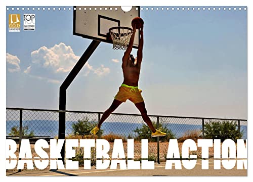Basketball Action (Wandkalender 2025 DIN A3 quer), CALVENDO Monatskalender von CALVENDO