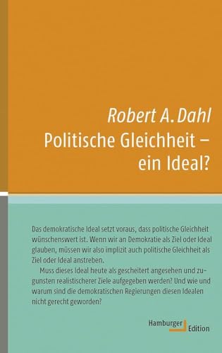 Politische Gleichheit - ein Ideal? (kleine reihe) von Hamburger Edition
